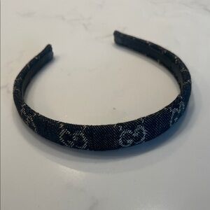 Gucci GG Black Canvas denim Headband